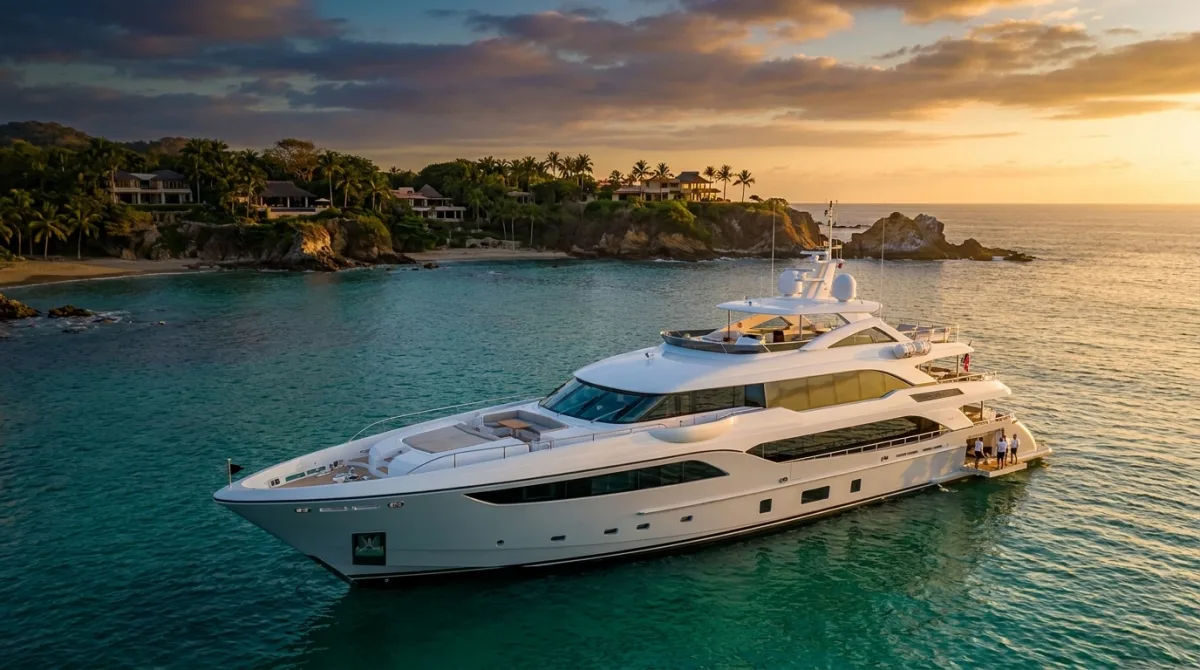Private yacht charter cruising the turquoise waters off Punta Mita, Riviera Nayarit